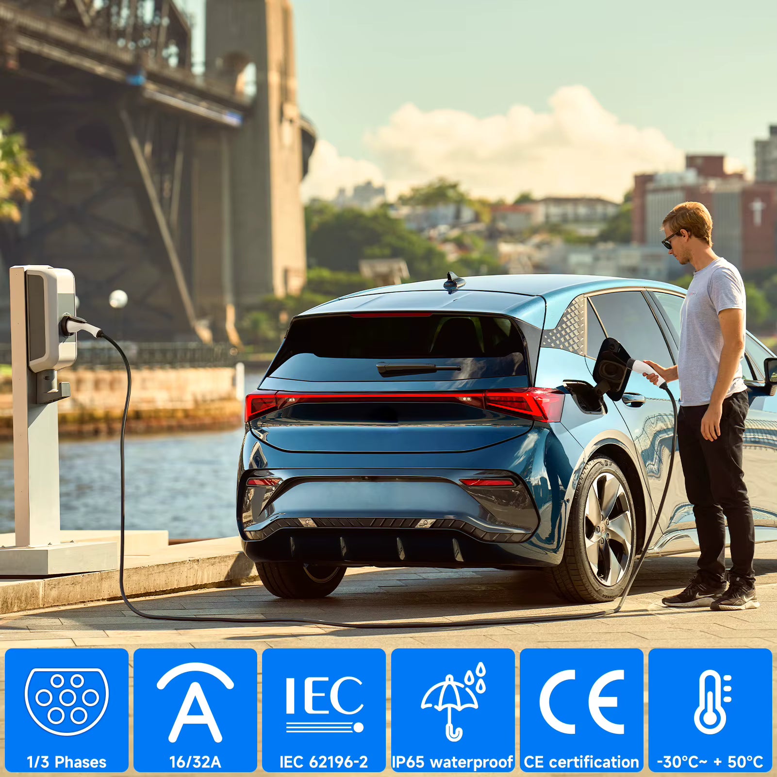 ZENCAR Type 2 to Type 2 Cable | 7.4KW / 11KW / 22KW