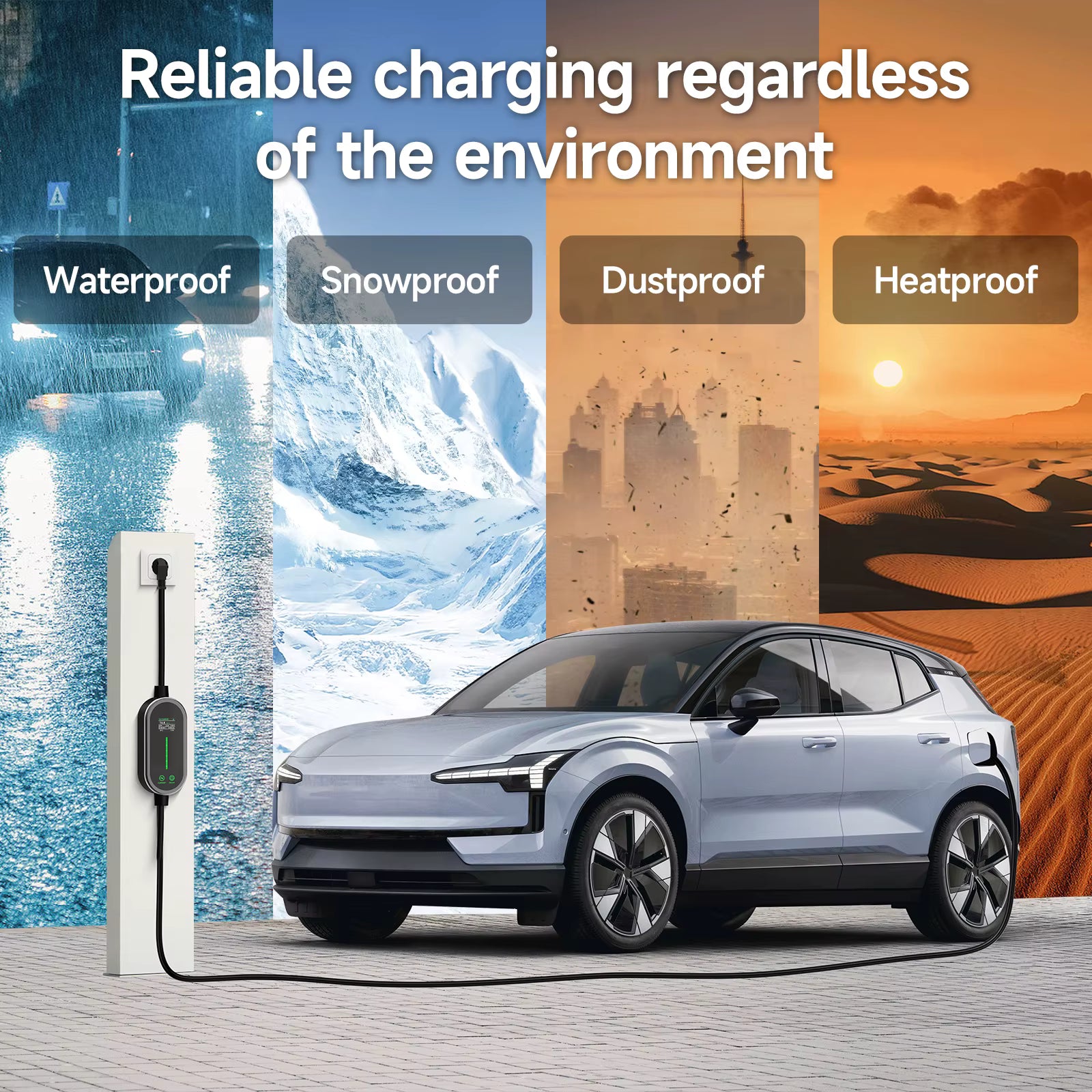 AFEEV 3.5KW Portable Smart Wifi EV Charger Type 2 (Smart Life App)
