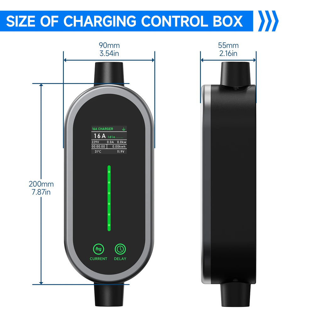 AFEEV 3.5KW Portable Smart Wifi EV Charger Type 2 (Smart Life App)
